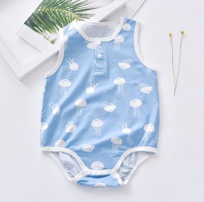 China Wholesale Baby Romper Newborn Bamboo Breathable Organic Cotton Baby Bodysuit Fiber Baby Romper for sale