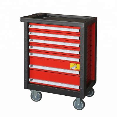 China Powder Coating And Silk Printing Automotive Tool Box Mobile Tool Trolley Metal Storage Tool Box for sale