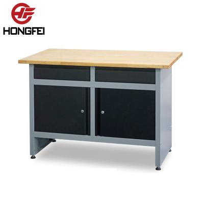 China Durable DIY Tools Garage Electronic Stainless Steel Ultimate Wooden Workbench for sale