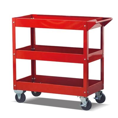 China Durable and mobile workshop 3 layers of mobile DIY tool trolley on wheels for placing tools for sale