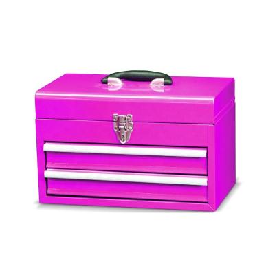 China Powder Coating And Silk Printing Black 10 Inch Mini Cheap Portable Tool Chest for sale