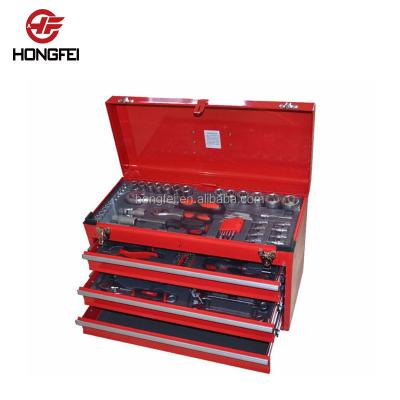 China Powder Coating And Silk Printing 3 Drawer Tool Box Trolley , Trolley With Box Tool for sale