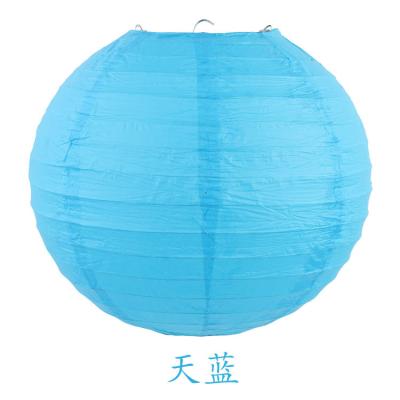 China Colorful Japan Baby Shower Favor Round White Paper Lantern Wedding Lantern for Party Decoration for sale