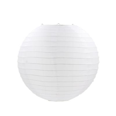 China Europe 12inch (30cm) White Round Nylon Lantern Waterproof Wedding Lantern For Party Decoration for sale