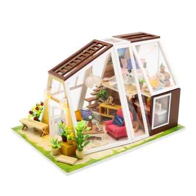 China DIY Toy Hot Sale DIY Funny Craft Kids Small Miniature House Dollhouse Toy For Gift for sale