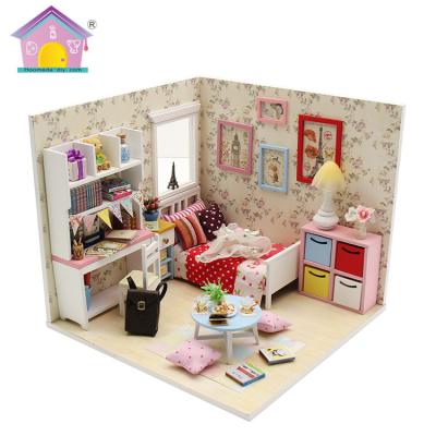 China Fairy Wooden Dollhouse Craft Wooden Kit Wooden Dollhouse Set for sale