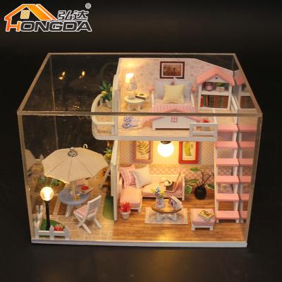 China Creative Mini Toy China Factory Dollhouse Peculiar Bathroom for Students with Music Box for sale