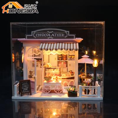 China Mini Toy Promotion Gift Realistic Mini Furniture DIY Miniature Dollhouse For Toy Shops for sale