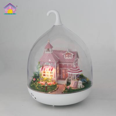 China Wholesale Wooden Ball Miniature Dollhouse Glass DIY Model for sale