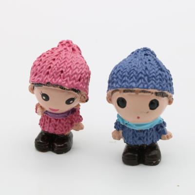 China 2pcs Dollhouse Parts Like Invitation Resin Figurine Human Model for sale