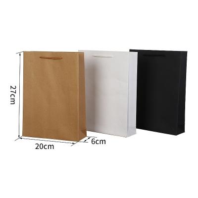 China PrintinglogoHigh-grade Recyclable Stain Paper Bag Kraft Handheld Gift Bag for sale