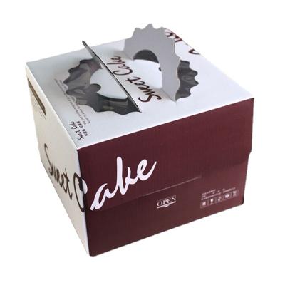 China Other Factory Custom 8Inch/10Inch Square Cake Box Cake Gift Box Dessert Packing Box for sale