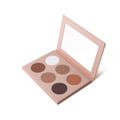 China Wholesale Price Handmade Eyeshadow Palette 6 Colors Highlighter Bar Contour Palette Cosmetic Packaging Box for sale