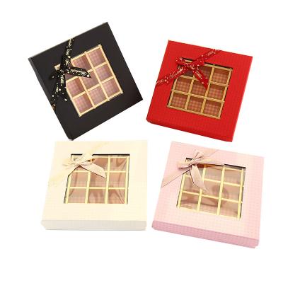 China Handmade Custom Logo Lid And Base Chocolate Boxes With Dividers Wholesale Luxury Sweet Box Gift Packaging For Candy Chocolates for sale