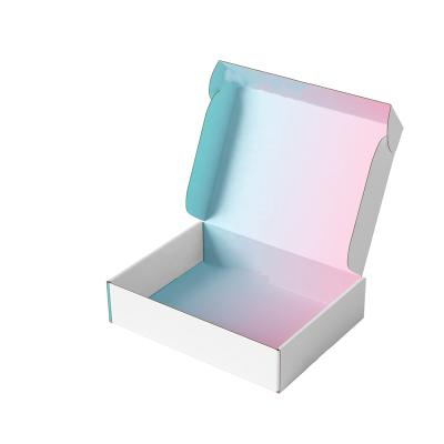 China Recyclable Paper Box With Your Own Logo Packaging Paper Packaging Boxes Gift Package Custom White Cardboard Recycled for sale