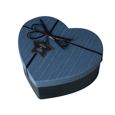 China The other creative striped heart-shaped gift box for sale