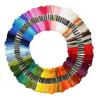 China 250g Cross Stitch Thread Accessories Line 100 Color 8m DIY Embroidery Kit for sale