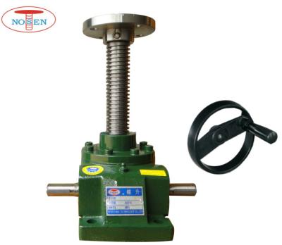 China Building Material Stores Anti-rotation Handwheel Lift Inverted 300mm 100KG 1800RPM 1 Screw Jack 5AM for sale