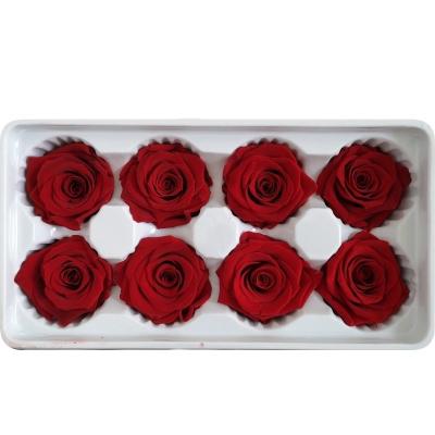 China Amazon wholesaler preserved flower 4-5cm main flower preserved roses in box for valentine's day gift 4-5cm for sale