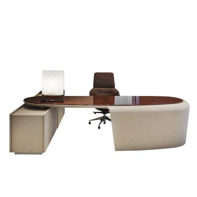 China Italian luxury home office desk table modern foldable executive design for sale