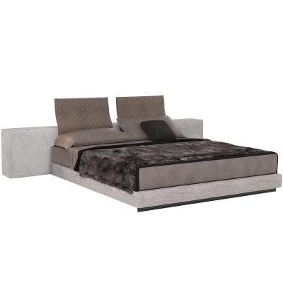 China Designer Brand Stretch Minimalism Home Furniture Modern Fabric King Size Bed for sale