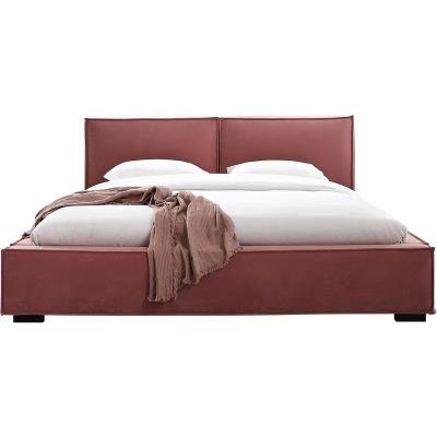 China Brand Design Italian Red Modern Home Furniture Expandable Minimalism Single Queen Size Single Bed for sale