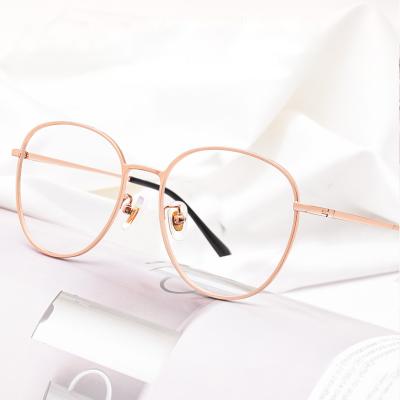 China Wholesale Fashion Optical Frame Glasses Optical Frame Wholesale Thin Oversized Pure Titanium Glasses for sale