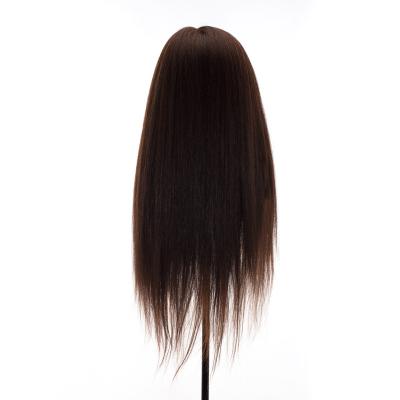 China Silky Straight Wave Hair Salon School Haircut Practice Teaching Training Head Mannequin Hair Extension With 80% Hair for sale