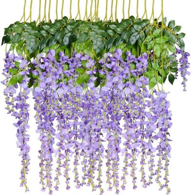 China Wedding hanging decoration 12 A cherry blossom rattan ceiling wall decoration cherry blossom celebration cherry blossom string home decoration rattan for sale