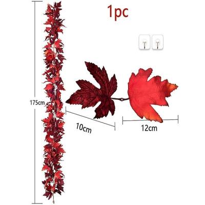 China Environmental dry simulation maple leaf flower pampas Halloween home activity living room decoration 1 piece tables home decoration for sale