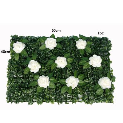 China One Piece Simulation Milan Peony Flower Pampas Wall Indoor Garden Exhibition Hall Environmental Flower Dried Event Decoration Wall for sale