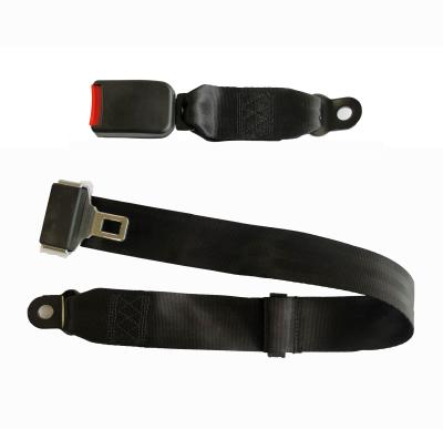 China sustainable & Strong CCC Standard 2 Point Common Bus Seat Belt In Black Color for sale