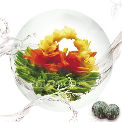 China 100% Flower Tea EU Standard Handmade Blooming Flowering Tea Balls for sale