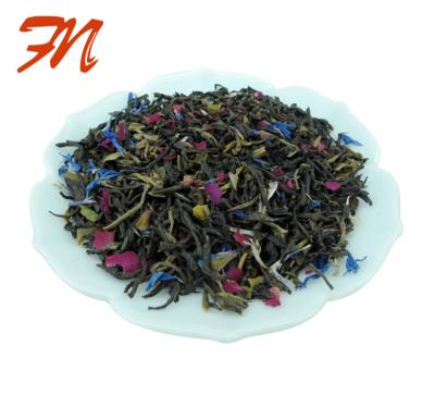 China Tea Loose Rose Petals Blended With Earl's Tea Gray Blended English Breakfast Tea Blends for sale