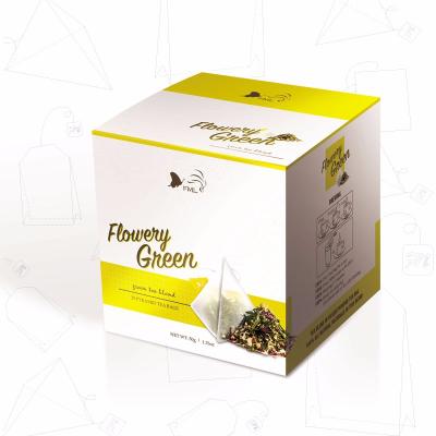 China Natural Flowering Herbal Tea 100% Green Tea Bags Blended Tea for sale