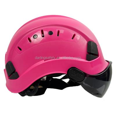 China Wholesale Darlingwell Working/Construction/Rescue/Climbing/Height Sports Safety Helmet With Visor Safety Helmet ANSI Z89.1 Lightweight Standard Hard Hat For Construction for sale