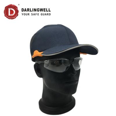 China Darlingwell Overhead Working Helmet Hard Hat Shockproof Custom Logo Bump Covers Hat EN812 Baseball for sale