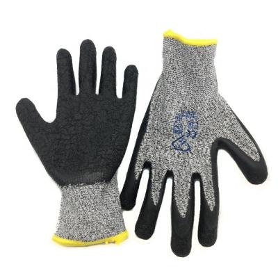 China Construction/Industry/Oil And Gas Industry Darlingwell EN388 Industrial/Resistant Latex Coated Cut Resistant Safety Gloves For Worker Glass Gloves Anti Cut Gloves China for sale