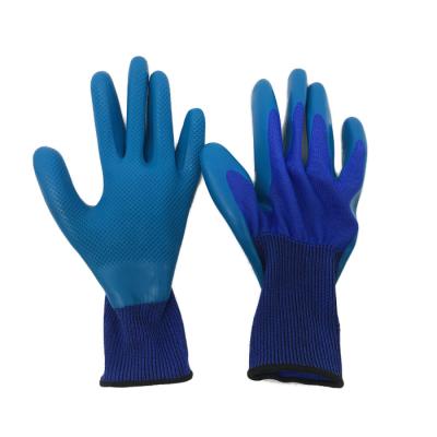 China Construction/Industrial Construction/Oil And Gas Industry Darlingwell Heavy Duty Construction Work Safety Gloves Improve Quality Good Comfortable Grip Latex Coated Safety Gloves for sale