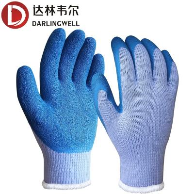 China CONSTRUCTION Darlingwell Brand Safety Gloves High Quality Working Safety Hand Gloves Latex Coated Work Gloves For Industrial for sale