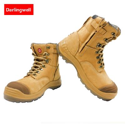 China Steel Toe Hot Selling Mongolian Mining Safety Shoes Oil Resistant Work Shoes With Unique Design Work Safety Boots With Steel Toe Cop for sale