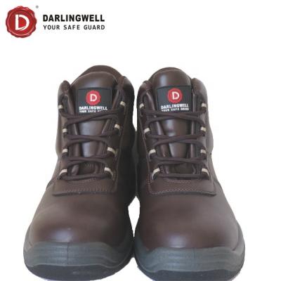 China Brand ASTM Darlingwell Anti Steel Work Toe Steel Toe Boot For Men Work Safety Shoes PU Outsole Construction Safety Shoes for sale