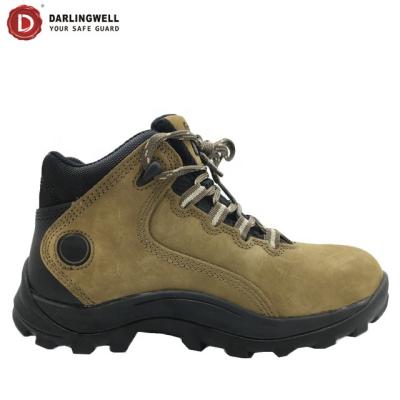 China Brand Steel Nubuck Toe Darlingwell Toe Cap Leather Dielectric 18000 Volt Genuine Leather Safety Shoes Construction EN20345 for sale