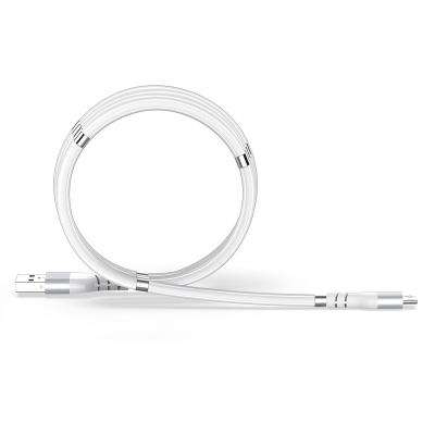 China Hot Selling Jianhan Portable Easy-coil USB Cable Self-Winding Magnetic Cable Charging Cable for Mobile Mic TYPE C for X 11 for sale