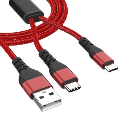 China Reversible USB Type C Cable Jianhan 2 In 1New Design Mobile Phone Cable USB Data Charger Type Micro C Fast Cable For Mobile for sale