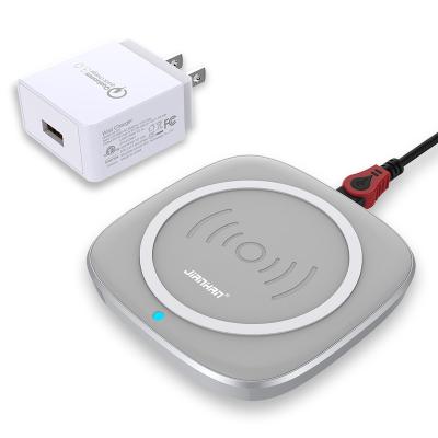 China Fashion Luxury Style Jianhan 2022 Zinc Alloy Portable 15W Wireless Charger For Mobile for sale