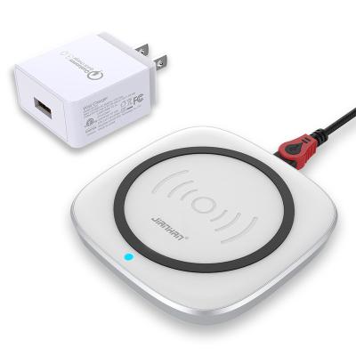 China Jianhan 2022 Fashion Style Zinc Alloy Portable Mobile Phone 15W Wireless Charger For Mobile for sale