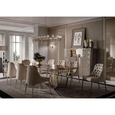 China Luxury Popular Home Marble Modern Design Furniture Factory Dining Table Dining Table Top Set Dining Table Top Set for sale