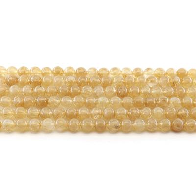 China For Jewelry Making Wholesale 4/6/8/10mm Tea Gold Watermelon Stone Loose Gemstone Set Natural Stone Beads For Jewelry Making Sets for sale