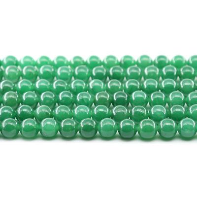 China For Jewelry Making Wholesale 4/6/8/10mm Green Aventurine Chalcedony Loose Gemstone Set Natural Stone Beads For Jewelry Making Sets for sale